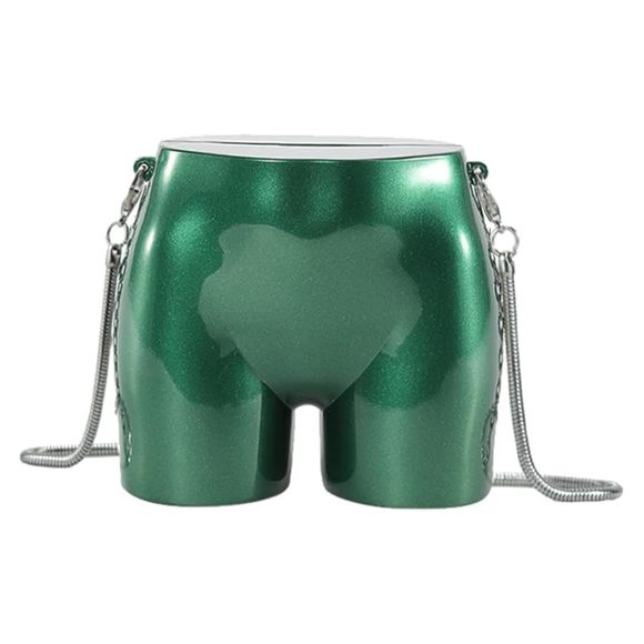 Desn Evening Clutch Handbags Mini Silver Acrylic Purse Novelty Uwu XD - Picture 1 of 7